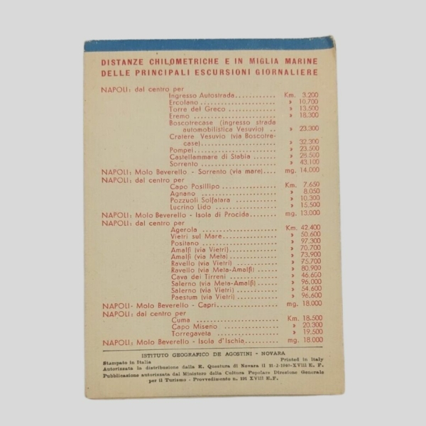 Napoli, calendario delle manifestazioni per il 1940. www.colonneselibri.it