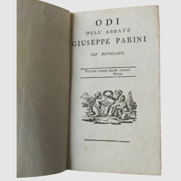 Parini. Odi. I Colonnese libri. www.colonneselibri.it