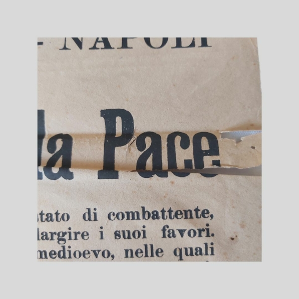 Manifesto. I Patrioti delle Quattro giornate e la Pace. 1946. www.colonneselibri.it