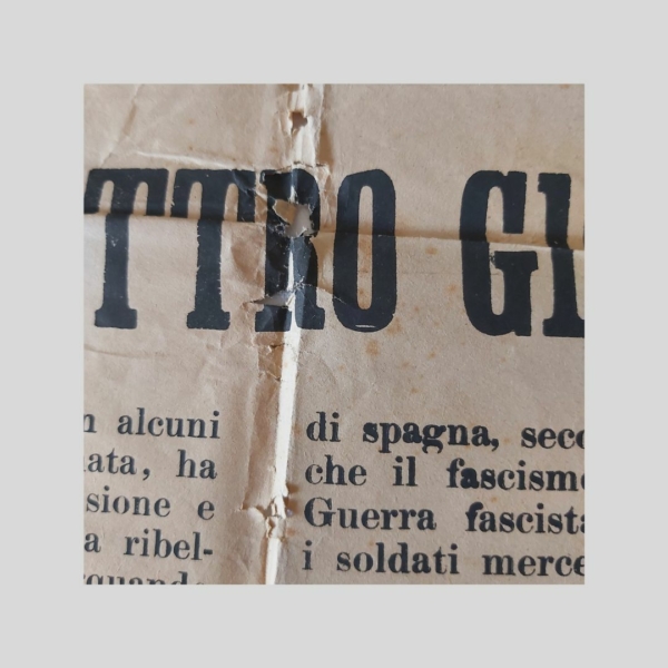 Manifesto. I Patrioti delle Quattro giornate e la Pace. 1946. www.colonneselibri.it