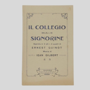 Programma di sala. Il Collegio delle Signorine. www.colonneselibri.it