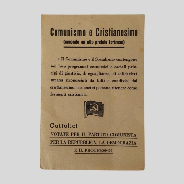 Propaganda elettorale Assemblea Costituente. Partito Comunista Italiano P.C.I. www.colonneselibri.it