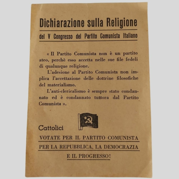 Propaganda elettorale Assemblea Costituente. Partito Comunista Italiano P.C.I. www.colonneselibri.it