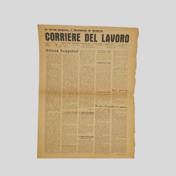 Napoli Corriere del Lavoro 1944 Napoli liberata