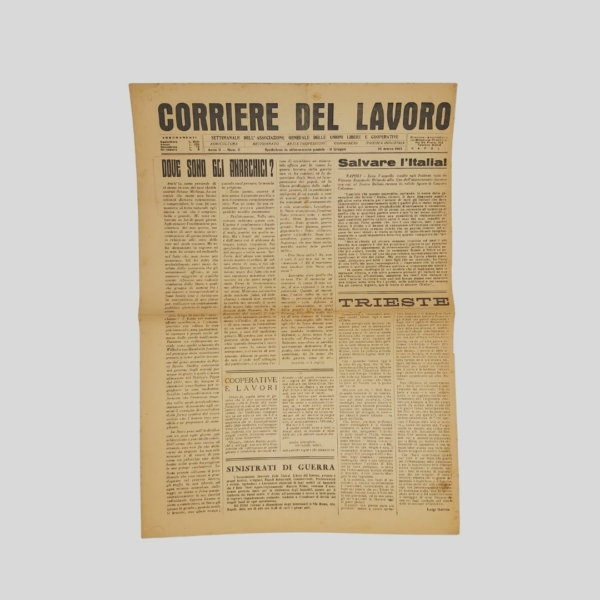 Napoli Corriere del Lavoro 1945 Napoli liberata