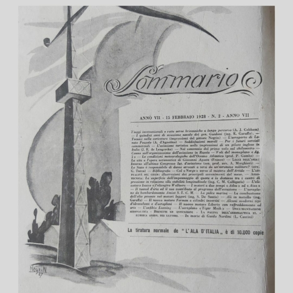 L'Ala d'Italia. Aeronautica. Febbraio 1928. www.colonneselibri.it