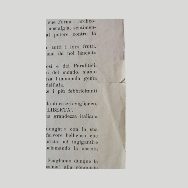 Futurismo. MARINETTI Filippo Tommaso ed altri - A Benito Mussolini L'Inegualismo. www.colonneselibri.it