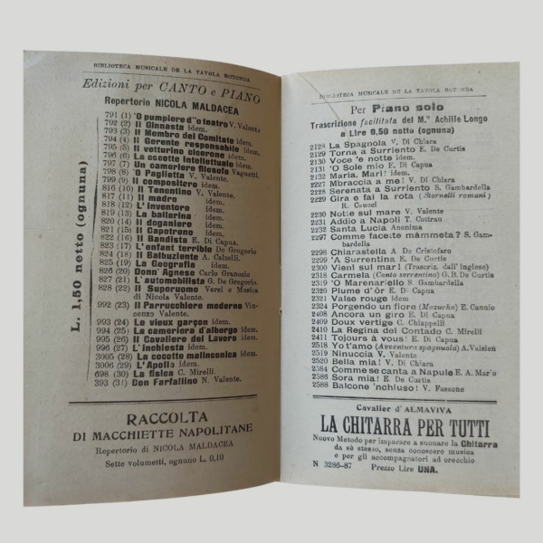 Casa editrice Bideri. Biblioteca musicale della Tavola rotonda. www.colonneselibri.it