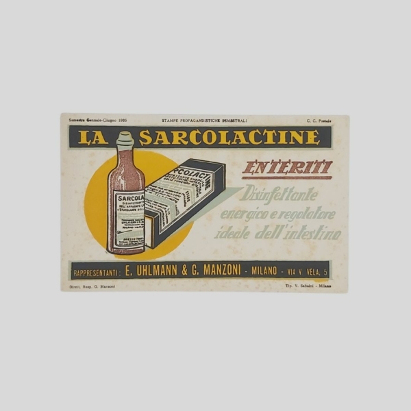 Carta assorbente per inchiostro, La Sarcolactine Farmaceutica