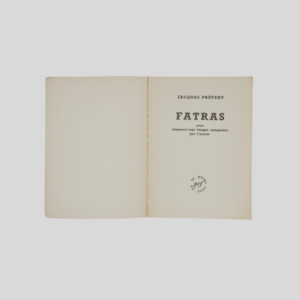 Prévert Jacques. Fatras. 1966. www.colonneselibri.it