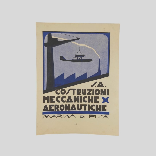 Pubblicità. Aeronautica. Cotruzioni Meccaniche. www.colonneselibri.it