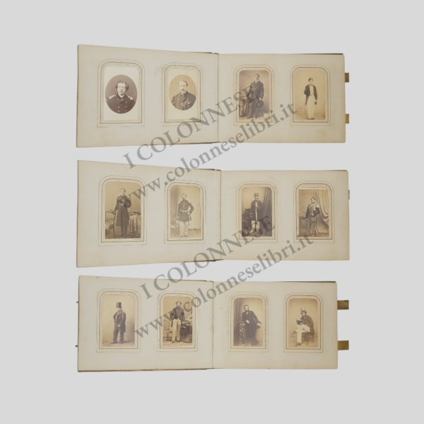 Album fotografie albumina carte de visite CDV 1858 Napoli