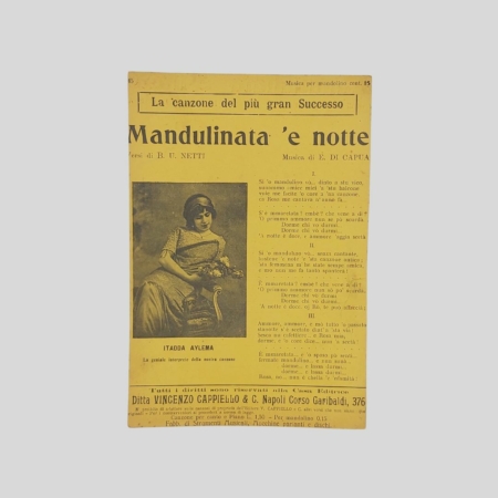 Mandulinata 'e notte. Netti - Di Capua. www.colonneselibri.it