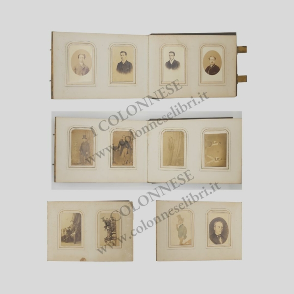 Album fotografie albumina carte de visite CDV 1858 Napoli