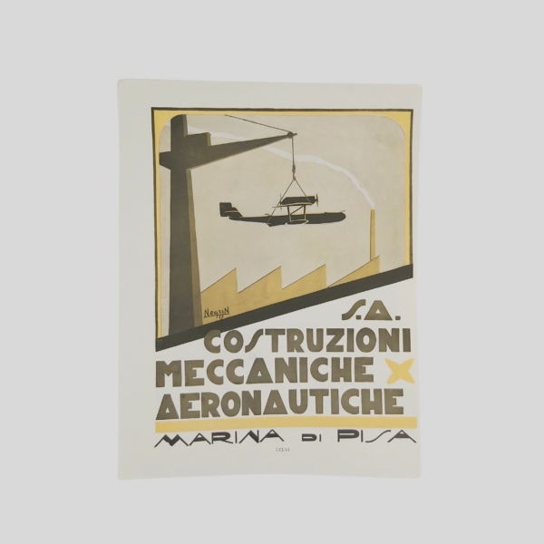 Pubblicità. Negrin Aeronautica Caproni. www.colonneselibri.it