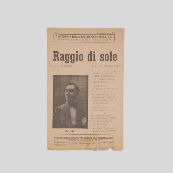 Raggio di sole De Flaviis Buongiovanni